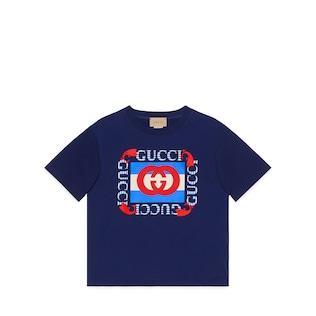Children's Cotton Logo Print T-Shirt