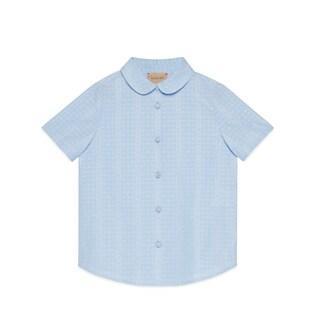 Children's Cotton Poplin Jacquard Shirt