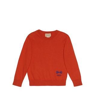 Children's Cotton Sweater With Horsebit