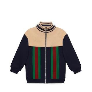 Children's Felted Cotton Zip Jacket