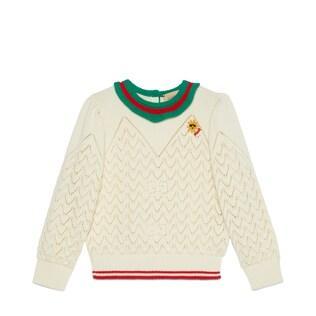 Children's Open Knit Cotton Sweater