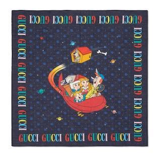 Children's Printed Cotton Scarf 