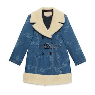 Children's Printed Denim Coat