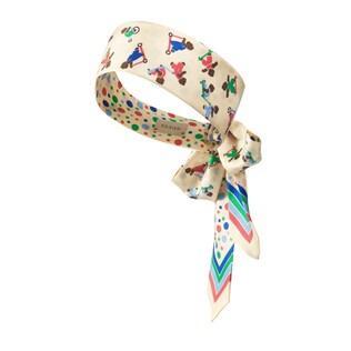 Children's Printed Silk Twill Hairband