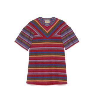 Children's Striped Cotton Lamé Dress