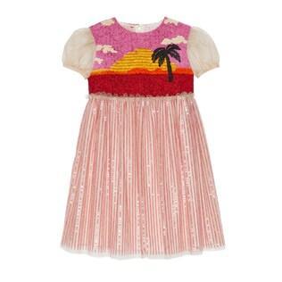 Children's Tulle Dress With Sequins