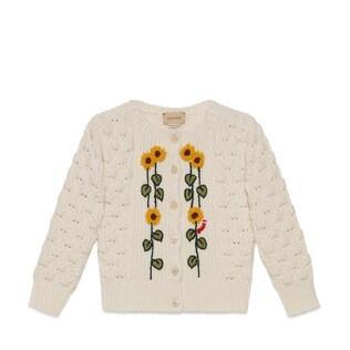 Children's Wool Cardigan With Embroidery