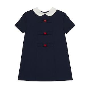 Children's Wool Dress With Bows