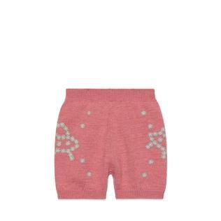 Children's Wool Shorts With Embroidery