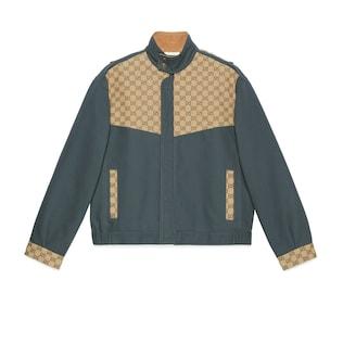 Cotton Canvas and Gg Supreme Jacket