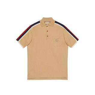 Cotton Jersey Polo Shirt With Web