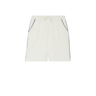 Cotton Jersey Shorts With Embroidery