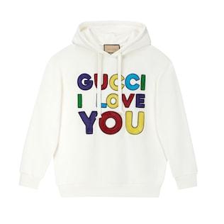 Cotton Jersey Sweatshirt With Embroidery