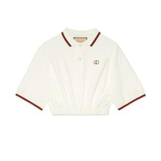 Cotton Piquet Polo Shirt With Web