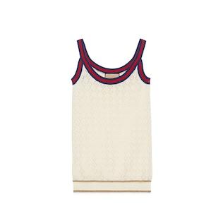 Cotton Tank Top With Web