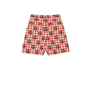 Cotton Tweed Square G Shorts