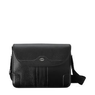 Crossbody messenger bag with Interlocking G
