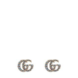 Crystal Double G earrings