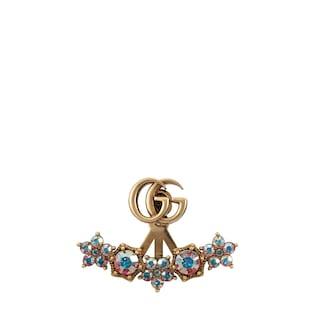 Crystal Double G single earring