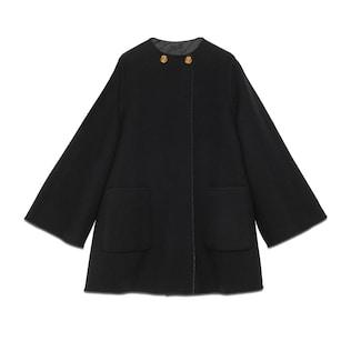 Diagonal G Wool Tweed Coat