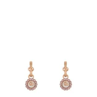 Double G flower hoop earrings