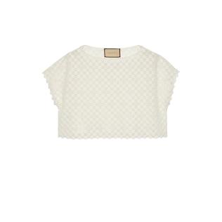 Double G Flower Lace Top