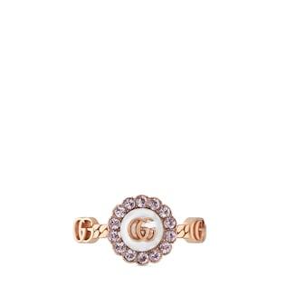 Double G flower ring