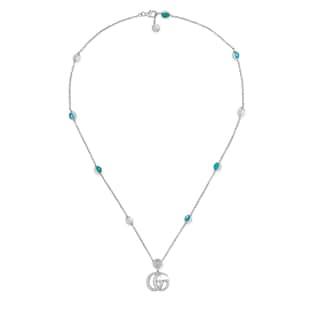 Double G mother of pearl necklace