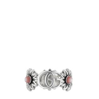 Double G mother of pearl ring
