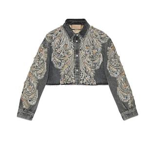 Embroidered Denim Shirt