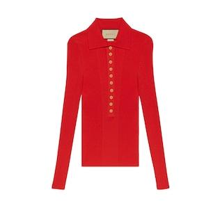 Extra Fine Rib Viscose Polo Shirt