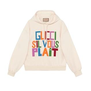 Felted Cotton Sweatshirt With Patch