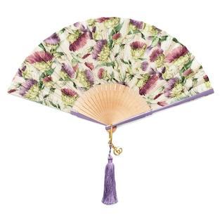 Flower Print and Crocodile Fan