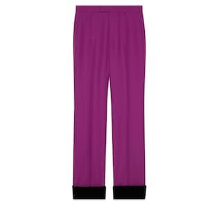 Formal Pants With Velvet Cuff