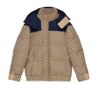 Gg Canvas Goose Down Jacket