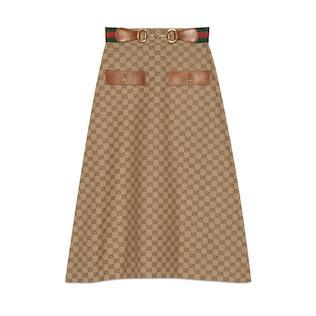 Gg Canvas Skirt