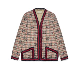 Gg Check Tweed Jacket