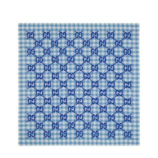 Gg Check Wool Blanket