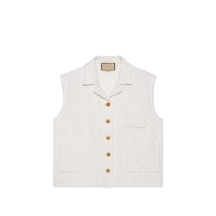 Gg Cotton Jersey Gilet