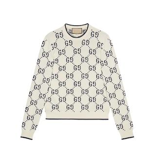Gg Cotton Knit Sweater