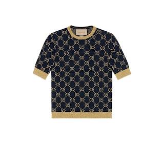 Gg Cotton Lamé Top