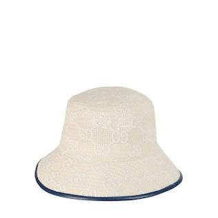 Gg Embroidered Cotton Bucket Hat