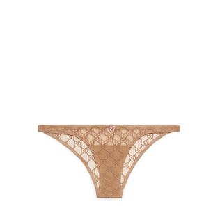 Gg Embroidered Tulle Briefs