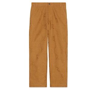 Gg Jacquard Cotton Pant