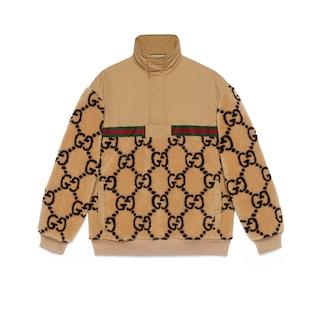 Gg Jacquard Half-Zip Jacket