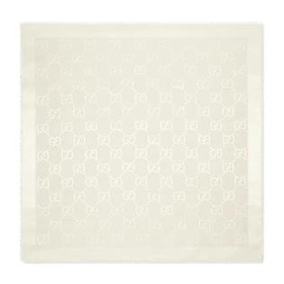 Gg Jacquard Silk Wool Shawl