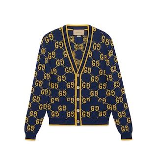 Gg Knit Cotton Piquet Cardigan