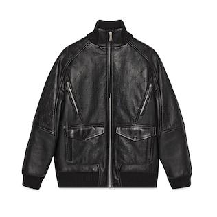 Gg Leather Jacket