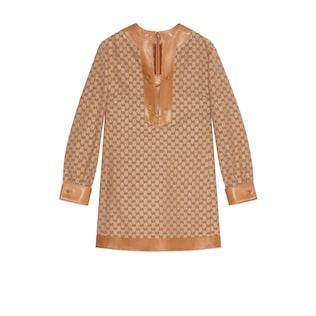 Gg Linen Canvas Kaftan