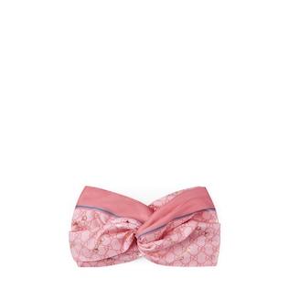 Gg Print With Horsebit Silk Headband